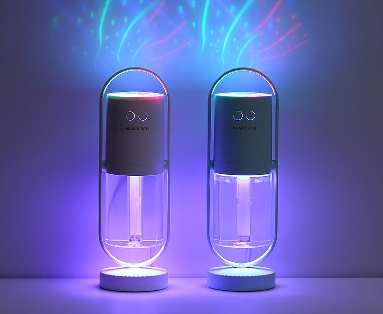 USB Magic Shadow Humidifier – 2-in-1 Cool Mist & Ambient Night Light