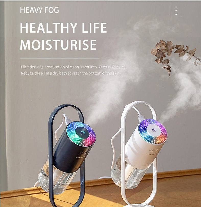 USB Magic Shadow Humidifier – 2-in-1 Cool Mist & Ambient Night Light