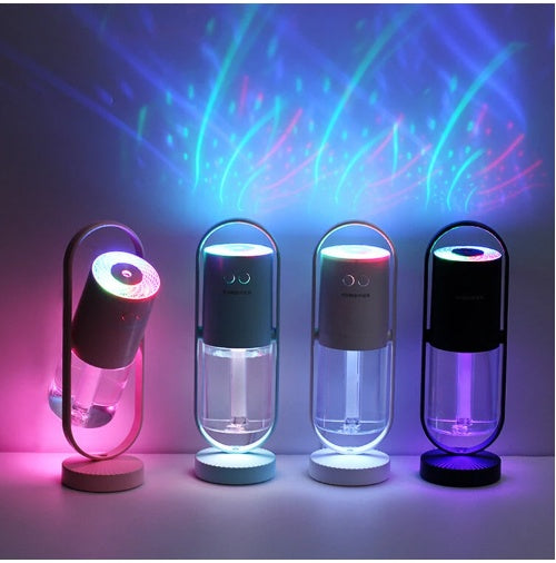 USB Magic Shadow Humidifier – 2-in-1 Cool Mist & Ambient Night Light