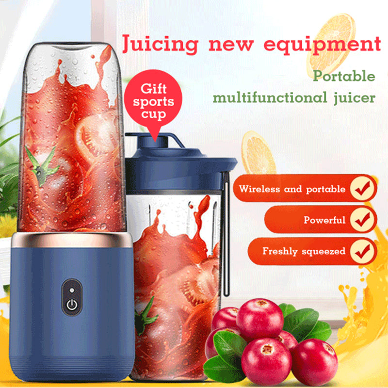 Mini Travel Blender with 6 Blades – Personal Smoothie & Shake Maker